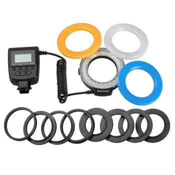 

Mini Ring Flash Photography LED Flash SLR Camera Fill Light Mini Ring Flash for Macro Canon Nikon Olympus Canon Lens