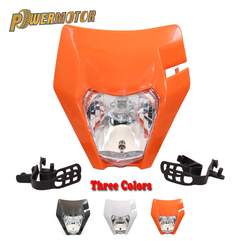 

Motorcycle PowerMotor Headlight Headlamp For 2017 18 KTM Headligt EXC XCF SX F SMR Enduro Dirt Bike Motocross Supermotor