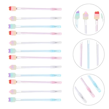 

12Pcs Cartoon Gel Pen Lovely Fruit Cake Shaped Gel Ink Pen Creative Roller Pen Marker Pen Stationery for Office School (Random S