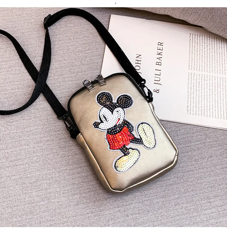 Disney shoulder bag Mickey mouse lady messenger shoulder cartoon bag female new casual messenger shoulder bag