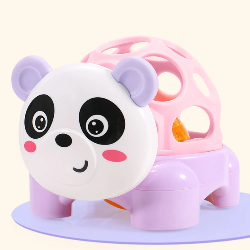 Panda Dadaism мультфильм животных мягкий Silcone захватывающий фитнес-мяч Развивающие игрушки для младенцев новорожденных Прорезыватель игрушки - Цвет: Panda