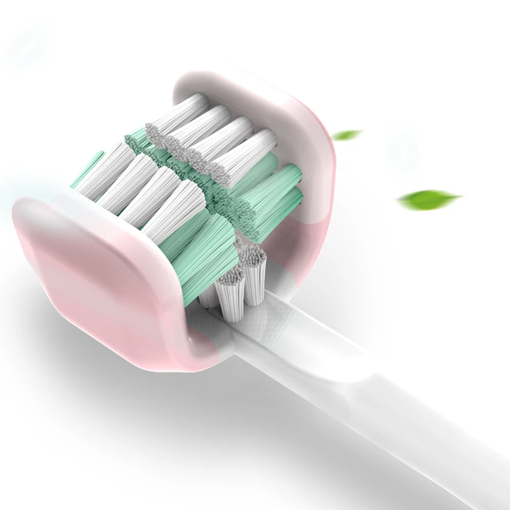 Replaceable 3D Dimensional DuPont Soft Bristle Heads for AZDENT Electric Toothbrush AZ-601 3Pcs/Lot 4Pcs/Lot White Pink Blue | Бытовая