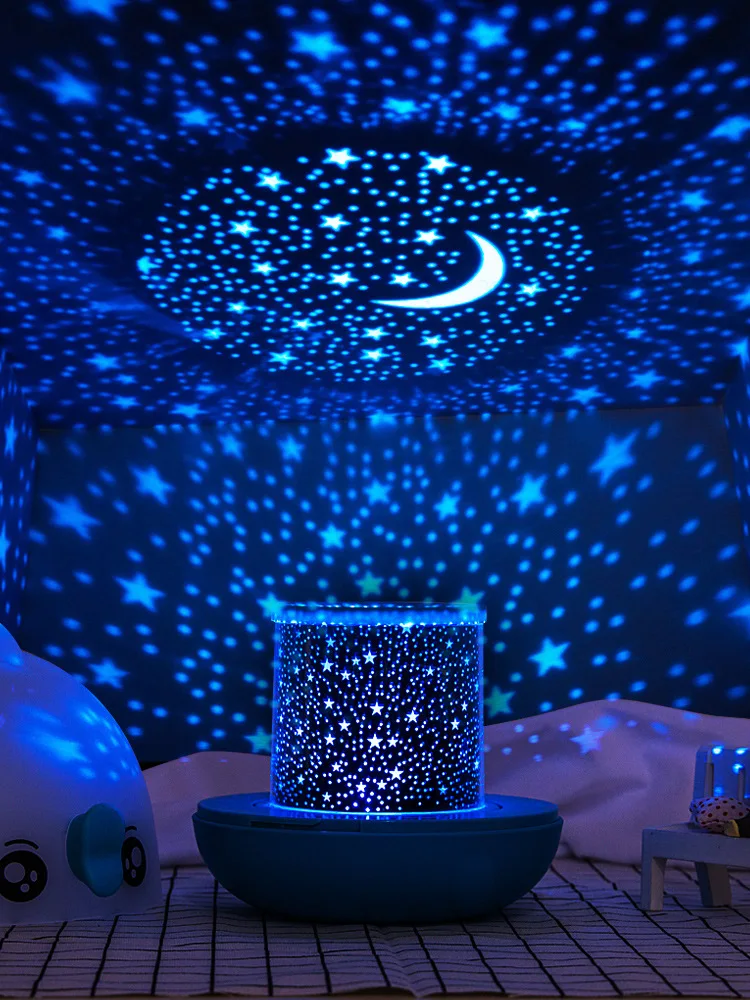 

Douyin Celebrity Style Rotating Starry Sky Projection Lamp Starlight Instrument Stars Star Image Lamp Night Sky Children Romanti