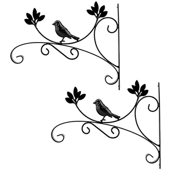 

2PCS Hanging Basket Plant Hook Metal Outdoor Garden Heavy Duty Wall Hook for Planter Flower Hanger Bird Feeder