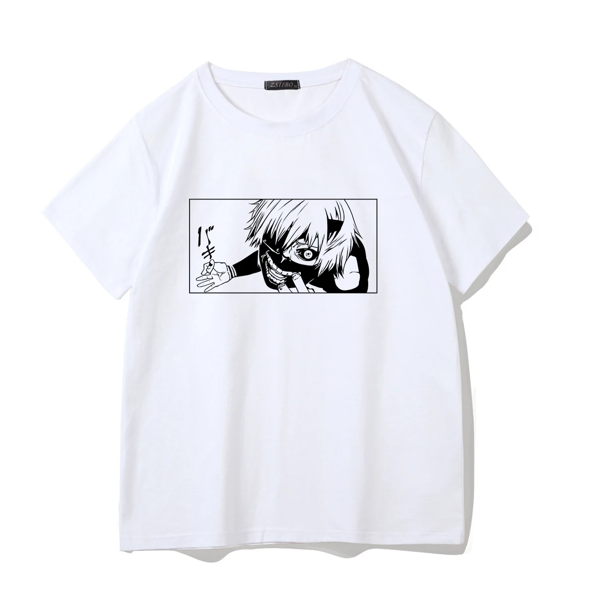 Anime japonês kaneki ken topos y2k tóquio ghoul camiseta feminina punk  harajuku dark cartoon tees streerwear S-2XL roupas femininas