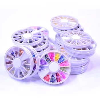 

Mixed Color Chameleon Stone Nail Rhinestone Small Irregular Beads Manicure 3D Nail Art Decoration In Wheel Accessories