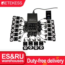 RETEKESS T130 Tour Guide System Wireless Transmitter + 15 Empfänger Für Fabrik Regierung Logistik Ausbildung Kirche Übersetzung