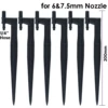 KESLA 10PCS Garden Drip Irrigation 20cm Stake Support Holder for 6&7.5MM Nozzle Sprinkler Connect 1/4'' Hose Watering Bonsai 1