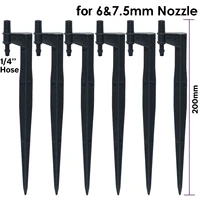 KESLA 10PCS Garden Drip Irrigation 20cm Stake Support Holder for 6&7.5MM Nozzle Sprinkler Connect 1/4'' Hose Watering Bonsai 1