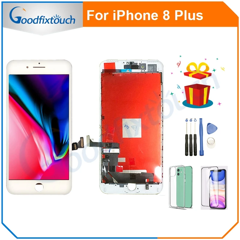 

GradeAAA For iPhone 8 Plus 8P 8Plus LCD Display Touch Screen Digitizer Assembly TFT LCD Bright Backlight Brightness 350-400 CD