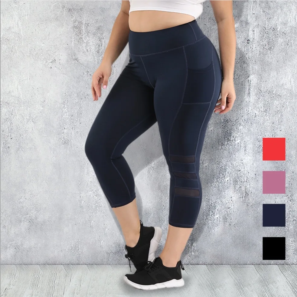 plus size yoga pants with pockets