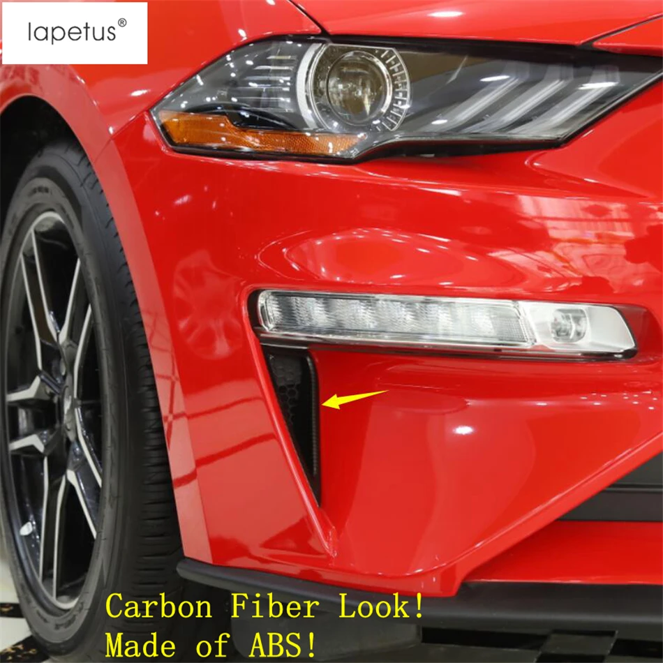 Аксессуары Lapetus подходят для Ford Mustang ABS Передние дневные ходовые дневные огни лампы молдинг крышка комплект отделка