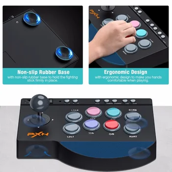 

PXN-0082 Hot Selling Mini Fighting Arcade Joystick for PC/PS3/PS4 /Xbox 360/X-box one/Switch Gamepad Arcade Wired Joystick USB