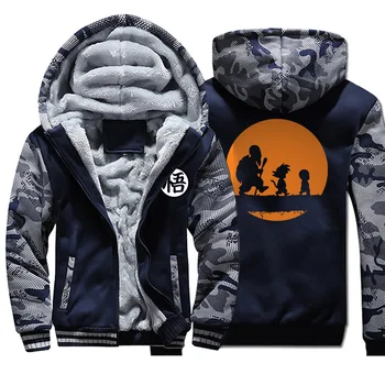 

Funny Mens Japan Anime Hoodie Dragon Ball Friends Camo Hoodie Men Hip Hop Streetwear Autumn Fleece Plus Size Casual Sportswear