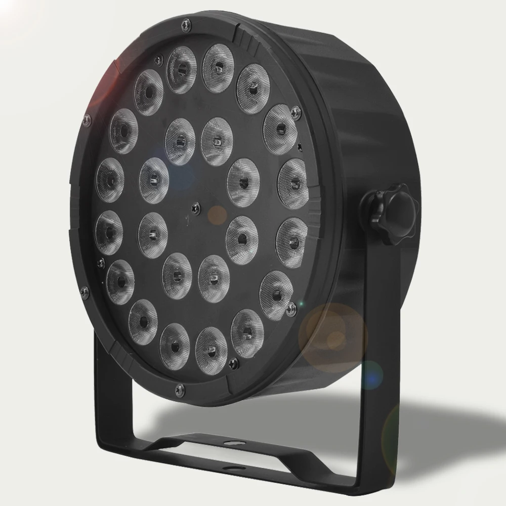 Светодиодный светильник Par 24x12 Вт RGBW 4 в 1 плоский DMX512 полноцветный сценический