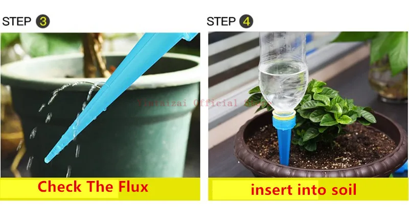 40PCS Plant Water Automatic Watering Irrigation Spike Control Drip Sprinkler Cone Watering Tool Drip Irrigation Fittings