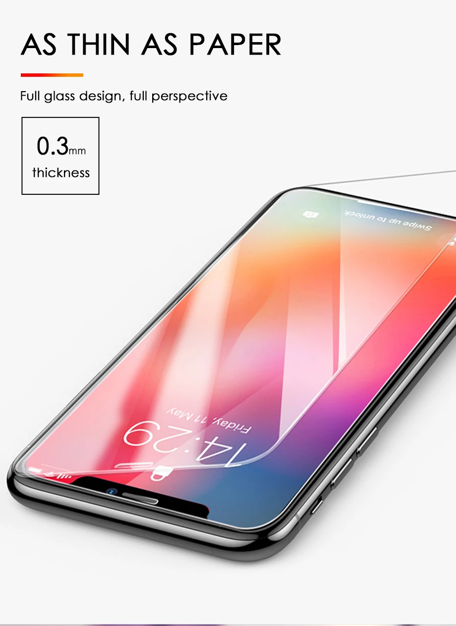 3 шт полное покрытие из закаленного стекла на iPhone 11 Pro Max Защитная стеклянная пленка на iPhone X XR XS Max защита экрана изогнутый край