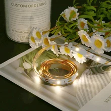 Лидер продаж 2 м гибкая USB светодиодный осветительные полосы ленты 3528Smd 120 светодиодный s 5V Водонепроницаемый теплый белый комплект из 2 предметов