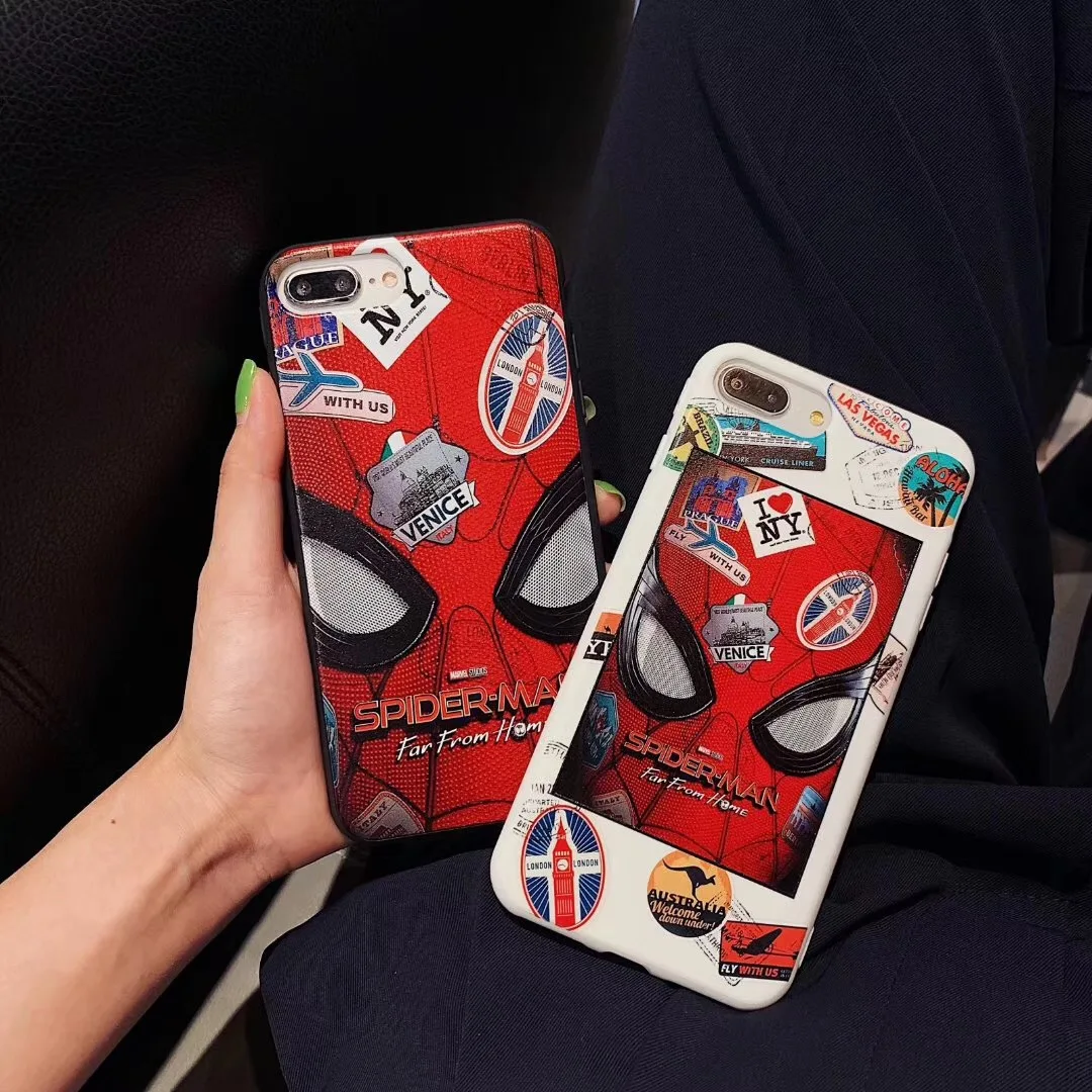 Забавная с рисунком дедпула из фильма Человек-паук Marvel чехол для телефона iphone Xs MAX