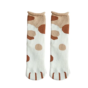 

1 Pair Winter Women Plush Cat Claws Fleece Socks Warm Floor Sleeping Socks Soft Comfortable Breathable -B5