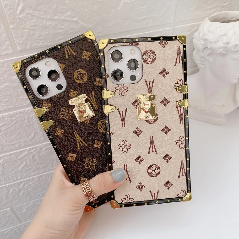 Exquisite leather flowers square phone case For Samsung Galaxy NOTE S 8 9 10 20 A 30 50 51 71 PLUS ultra 52 72 A10 81 91 S20FE | Мобильные