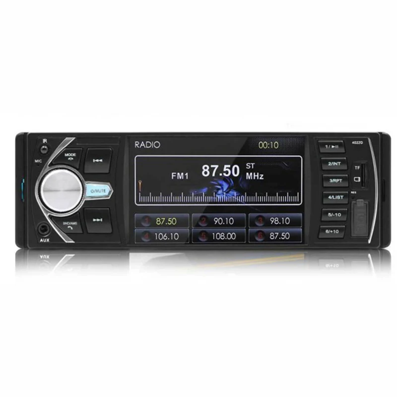 4' HD автомобильный стерео радио MP5 плеер Bluetooth аудио FM/USB/AUX/FM камера DVR видео Поддержка DVR видео сигнал вход