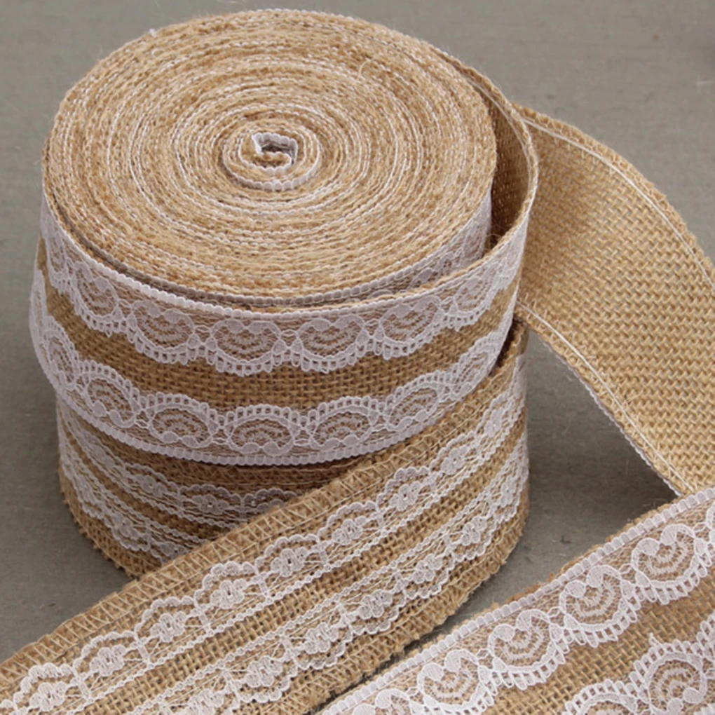 1 шт./рулон джутовая лента для упаковки подарков | Дом и сад