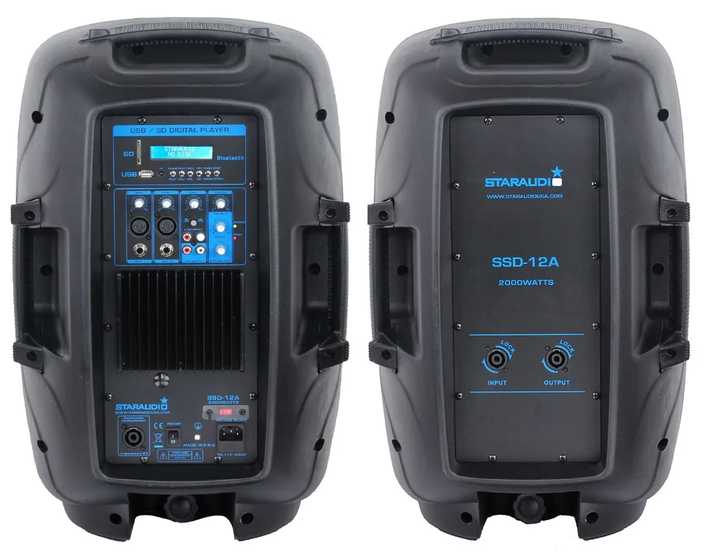 2pcs 2000w pa powered speaker for partty church ktv karaoke disco pa dj system on stage