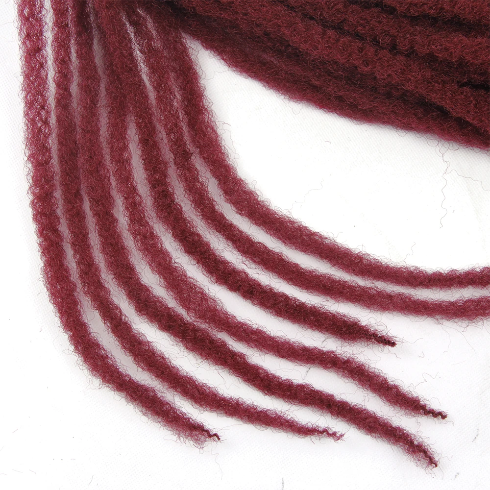 YxCherishair Marley Hair Bulk Synthetic Locs Crochet Hair Braid Ombre Braiding Extensions