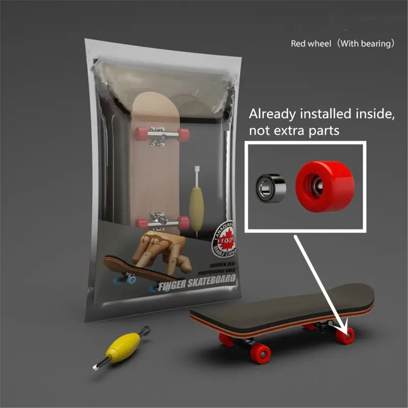 Wooden Fingerboard Toy Skate Set - Perfect Novelty Gift