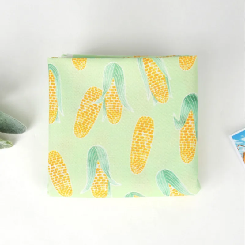 Полуярд импорт простая хлопковая ткань с кукурузным принтом ручной работы DIY одежды платье детский материал хлопок T743