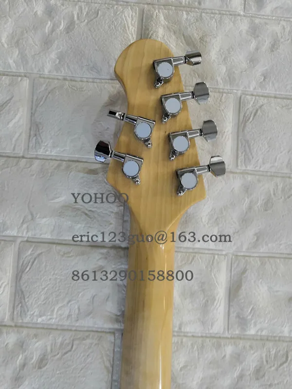 Высокое качество на заказ Красная гитара ra Пламя клен musicman гитара 6 струн электрогитара, по индивидуальному заказу! paypal доступен! M-1
