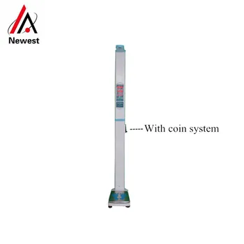 

With coin system height and weight scale,body measure machines,foldable height and weight machine