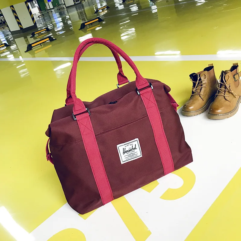 Новинка, Водонепроницаемая спортивная сумка для путешествий, женская уличная спортивная сумка для спортзала, женская сумка-тоут из Оксфорда для фитнеса, для хранения обуви, мужская сумка для тренировок - Цвет: red