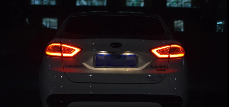 Автомобильный Стайлинг 4 шт. для Ford Mondeo Fusion задние фонари 2013 светодиодный задний фонарь DRL+ тормоз+ Парк+ сигнал
