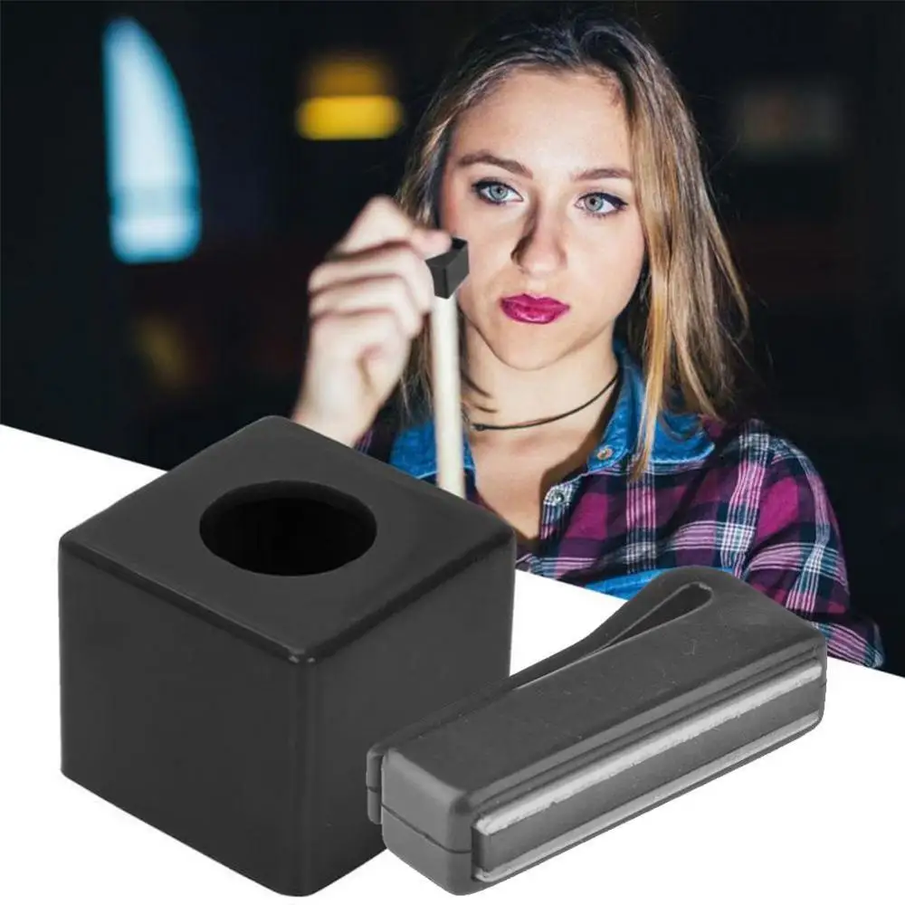 

Pool Billiards Snooker Magnetic Cue Chalk Holder With Belt Clip Snooker AccessoriesIron Billiard Bar Billiards