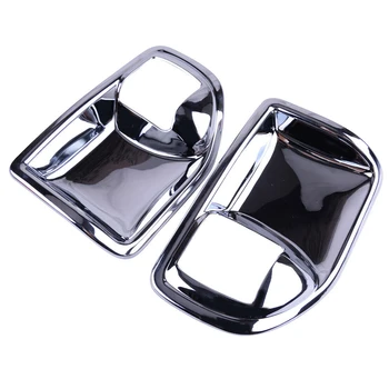 

Trim Handle cover For Jeep Wrangler 2011-17 2Pcs Auto Car Chrome Interior Door