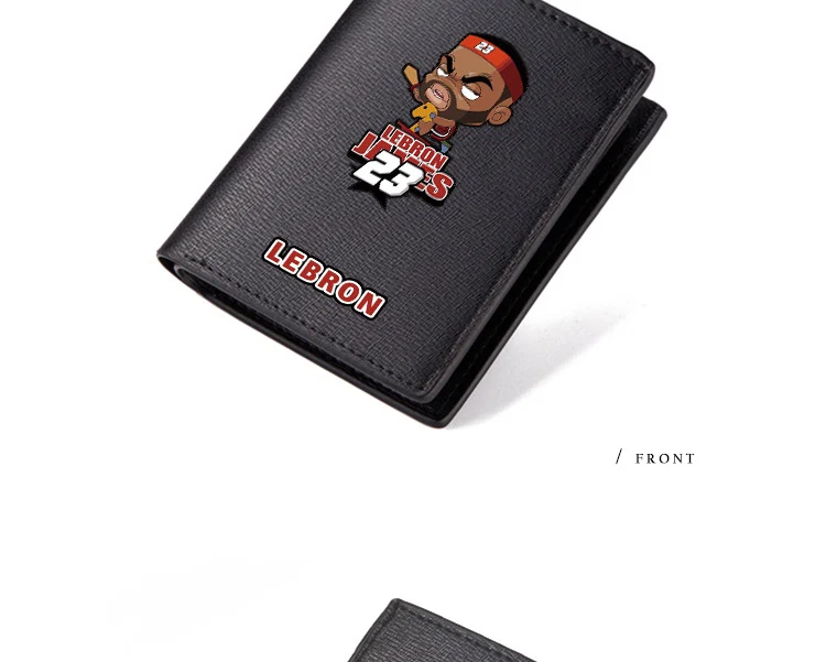 Cartoon Basketball Star Wallets LeBron James Harden Curry Bryant Purse Long Short Wallet Rose Durant (3)