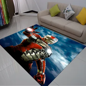 

Super Hero Floor Mats for Living Room Bedroom Area Rugs 3d Iron Men Hulk Print Entrance Doormats Kitchen Bathroom Anti Slip Rugs