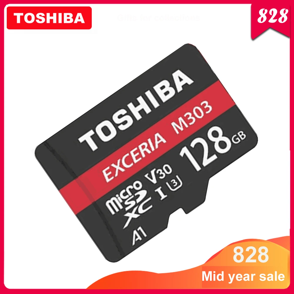 TOSHIBA EXCERIA M303 micro sd карта 64 Гб 256 ГБ 128 U3 класс 10 4K UltraHD V30 флэш-карта памяти 98 МБ/с./с A1 SDXC