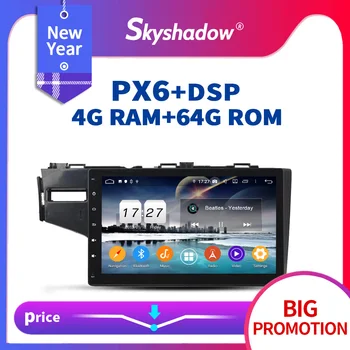 

PX6 DSP Android 9.0 +4GB RAM + 64GB IPS Car DVD Player RDS radio GPS Map RDS Radio wifi Bluetooth 5.0 For Honda FIT 2014 2015