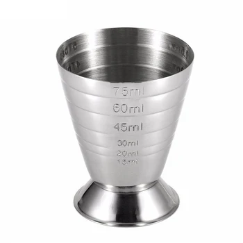 

Fashion-Measuring Shot Cup Ounce Jigger Bar Cocktail Drink Mixer Liquor Measuring Cup Mojito Measurer Milk Coffee Mug Stainless