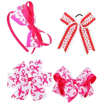 

Pink Lovely Bowknot Cloth Hair Band Hair Bow Hair Knot Hair Tie