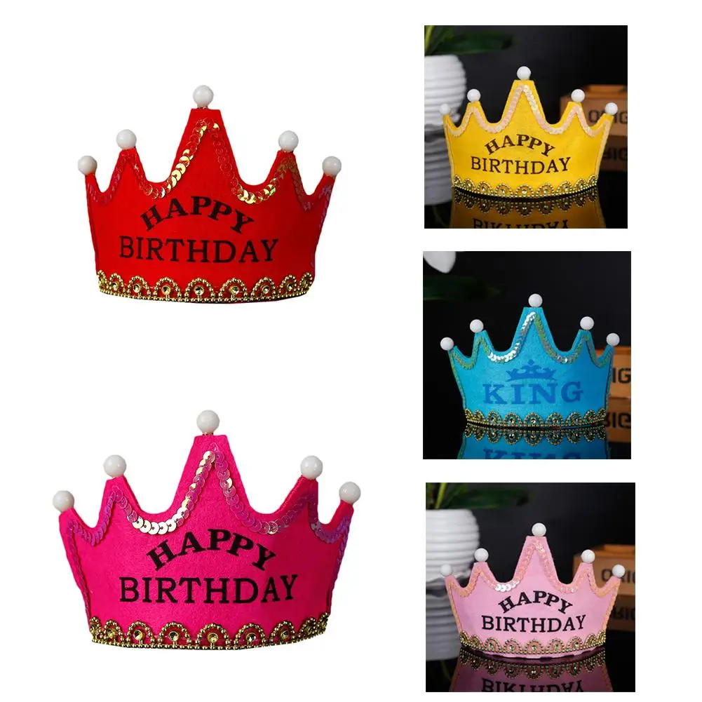 Просвет детский ободок для дня рождения Детские украшения для вечеринки на день рождения Crownes шляпа с светодиодный свет для игрушек для детей