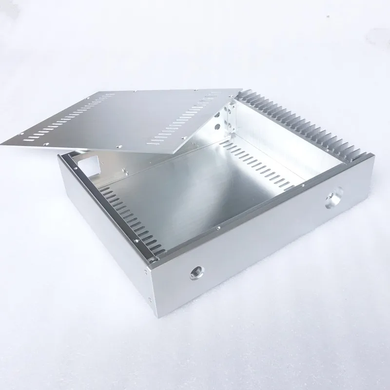 Brzhifi sx3207s radiador único caixa de alumínio para amplificador de potência