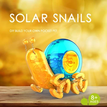 

New Solar Power Toy Snail Christmas Halloween Robot Cute Adorable Multi Style Solar Powered Table Home Decor Gift Kids Education