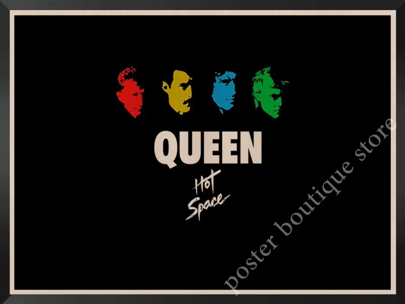 Queen Band музыкальный плакат на крафт-бумаге Фредди Меркьюри, Brian мая винтажная Высококачественная декоративная роспись стены стикер - Цвет: 1