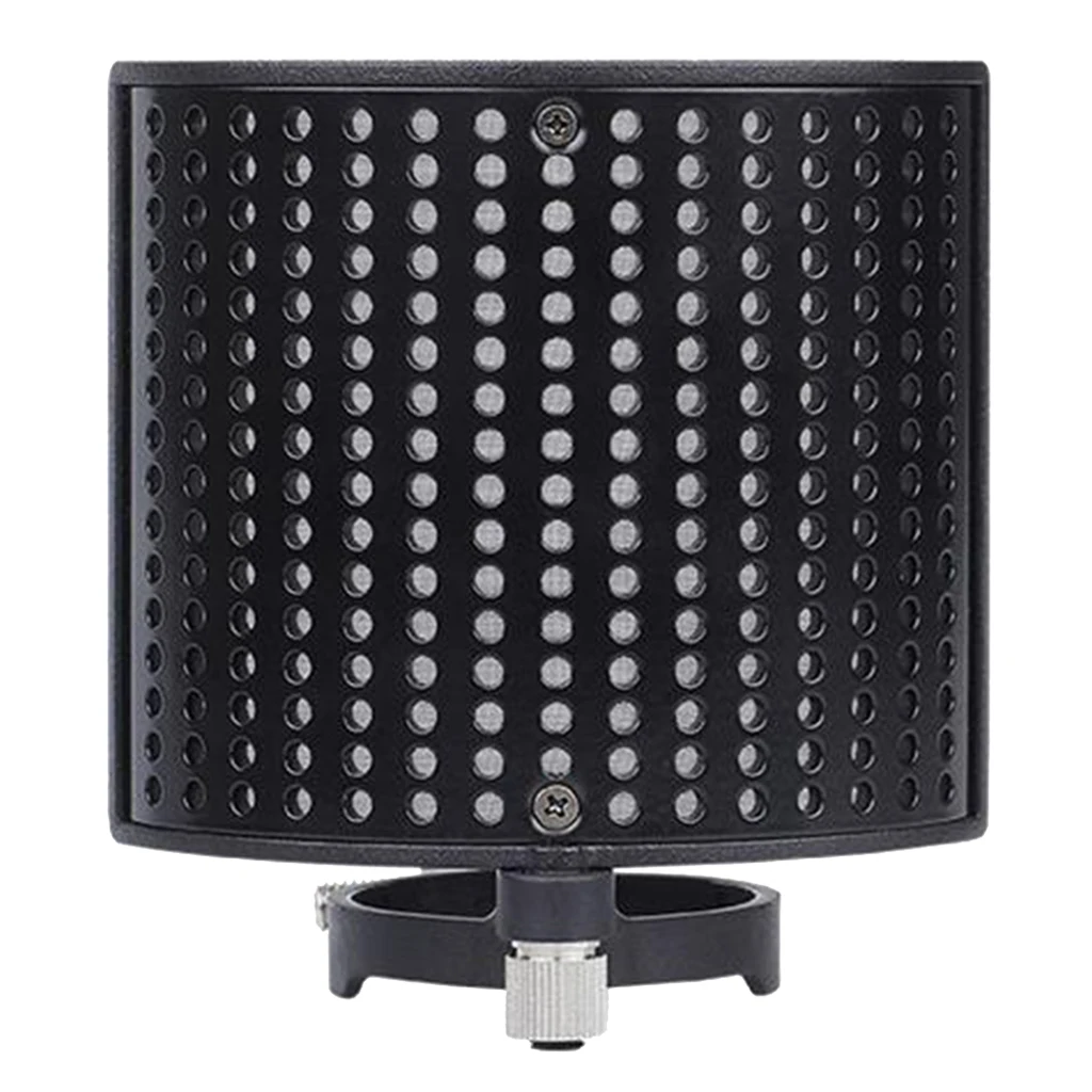 Microphone Isolation Shield Absorber Filter Vocal Isolation Booth with Lightweight Aluminum Panel Thick Soundproofing