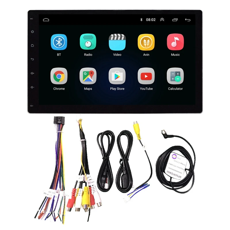 1DIN разборка Sn 10 1 дюймов автомобильный стерео радио Android 8 контакт 1080P