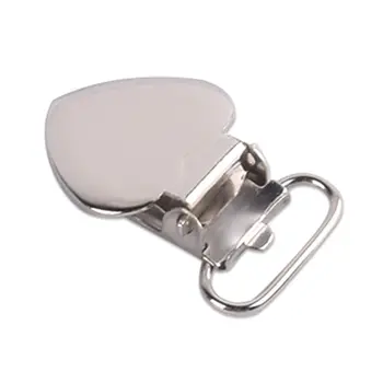 

Metal Heart Shape Duck Mouth Buckle Polish Toggle Latch Lock for Handbag Clothes